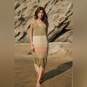 NEW PilyQ Swim Moss Sunrise Long Dress XS / S
